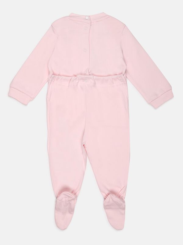 Pink Printed Babysuit image number 1